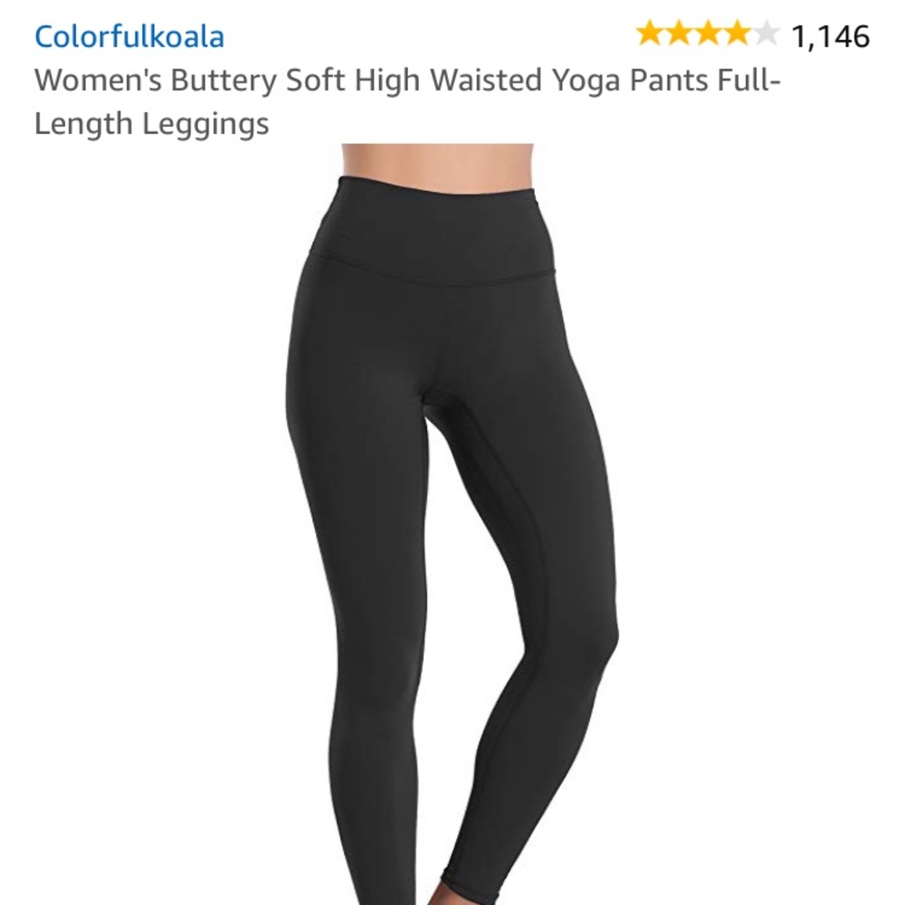 ColorfulKoala Black Leggings size Medium